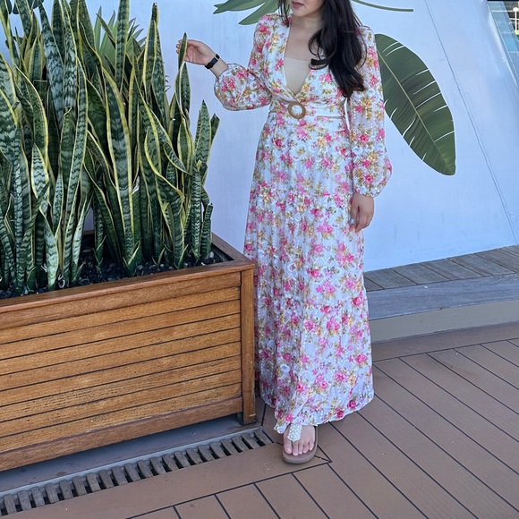 Gianni Bini Floral Maxi Dress with Cut-Out Detail - Picture 6 of 6